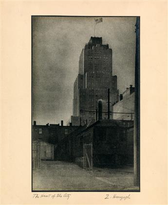 (PICTORIALISM) Group of 10 photographs by the Cleveland-based photographer Zoltan Herczegh.